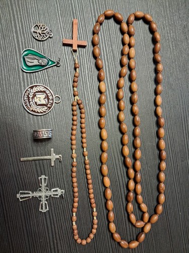 Catena rosario con croce - e,