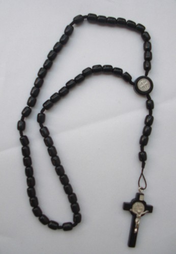 Collana rosario legno - rosario, san