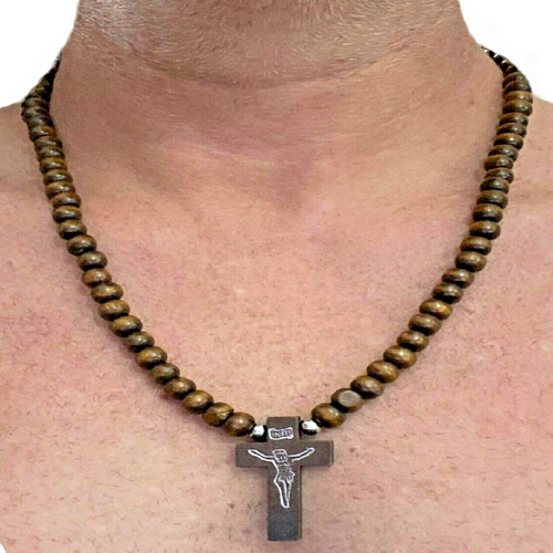 Collana con croce - , rosario