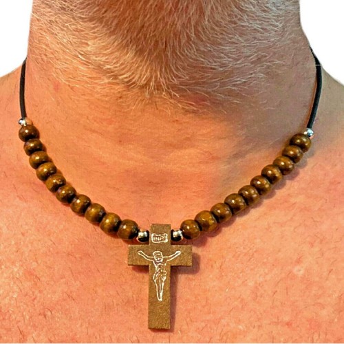 Collana con croce uomo - da,