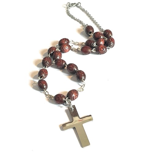 Collana rosario legno - , con