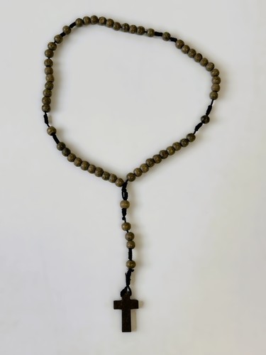 Rosario vintage legno fatto - rosario,