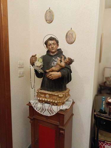 Busto antonio legno pieno - s.,