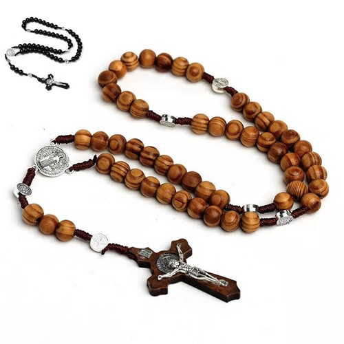 Collana rosario legno - rosario,