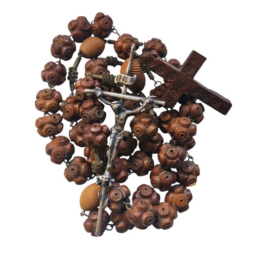Antico rosario legno - *hh*,