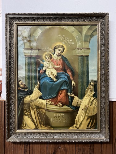 Quadro madonna del rosario - del, di
