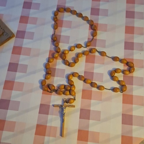 Rosario legno con grani - rosario,