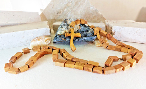 Rosario legno artigianale - c,