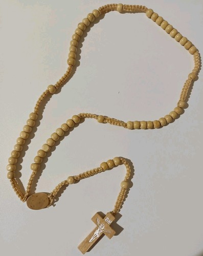 Rosario legno corda - rosario,