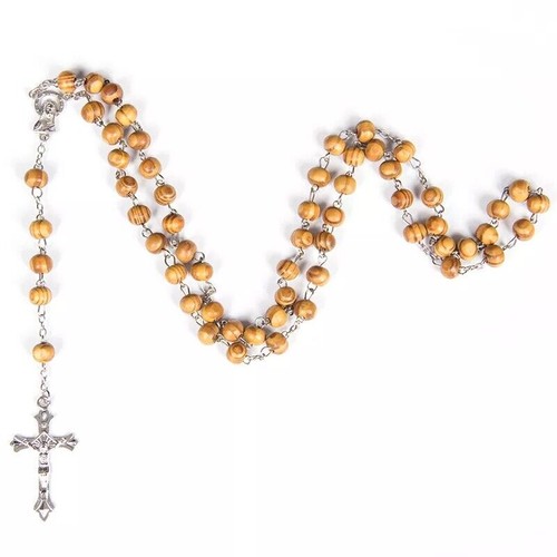 Collana rosario legno uomo - rosario, in