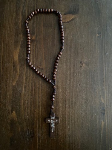 Ros rosario in legno - -,